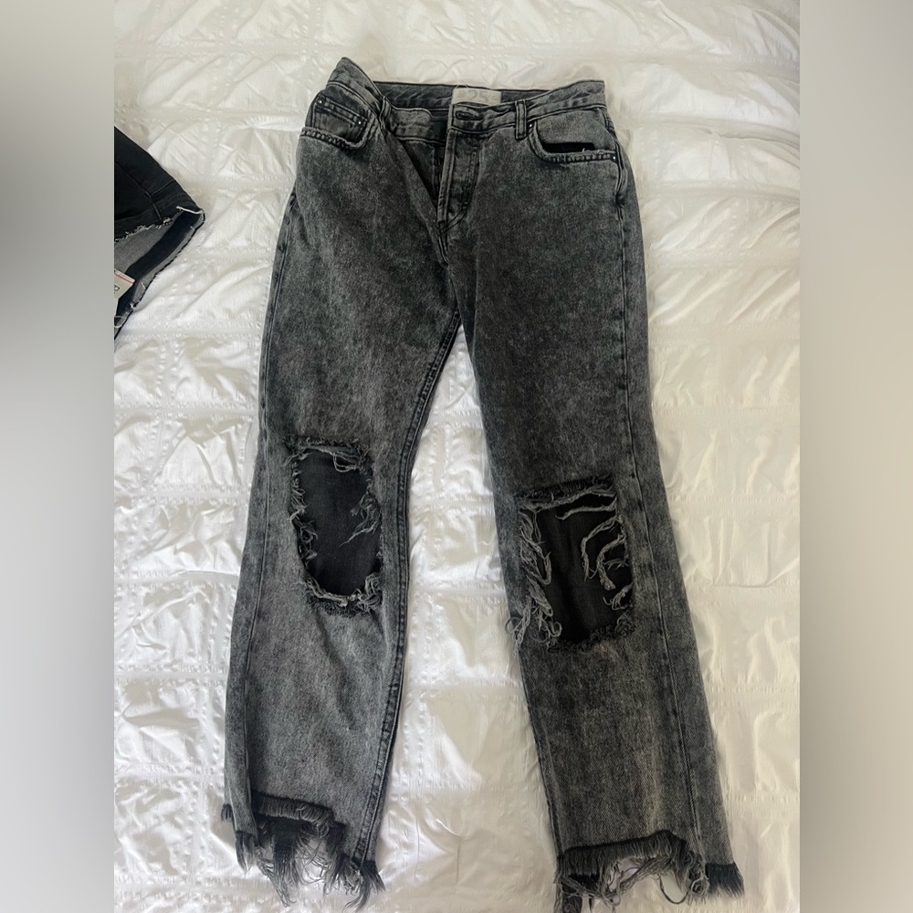 Black Faded Jeans